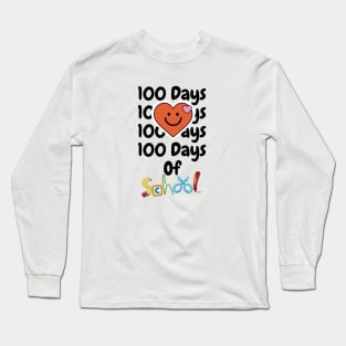 100 days of school celebration shirt Long Sleeve T-Shirt